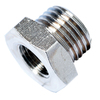 Reducer adaptor nickel plated brass male-female BSPP(G) and metric